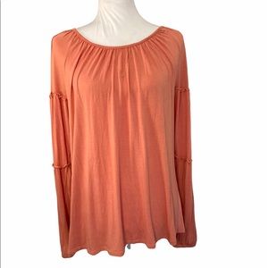 French Laundry Vintage Plus Size Peach Tunic